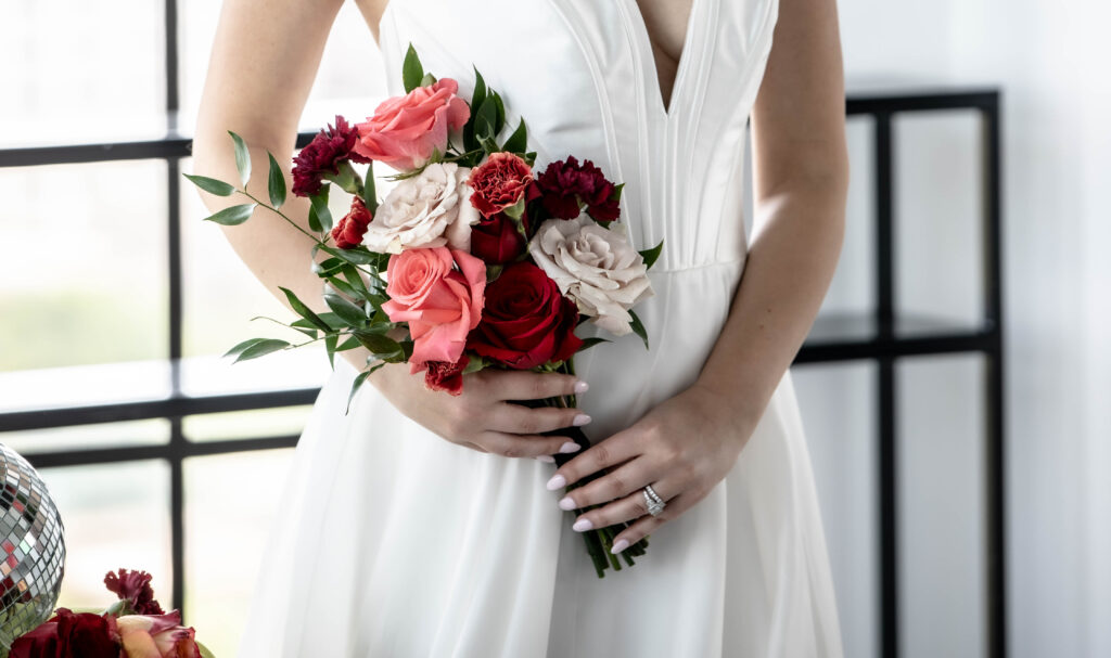 Bride Wedding Floral Bouquet Details Captured by Captivated Impressions.